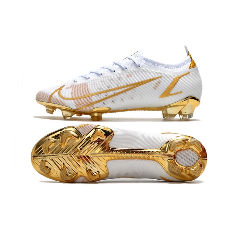 Fodboldstøvler Herre Nike Mercurial Vapor 14 Elite FG – Hvid Guld tilbud,fodboldstøvler indendørs