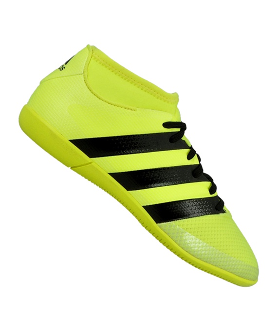 Adidas ACE 16.3 Primemesh IN Halle J Børn Fodboldstøvler – Gul tilbud,fodboldstøvler indendørs